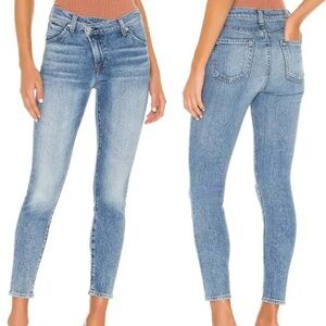 7 For All Mankind Asymmetrical Fly Slim Jeans